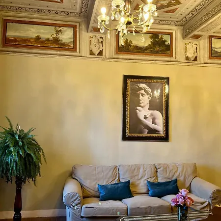 Frescoed Ceiling Historic Building Panicale